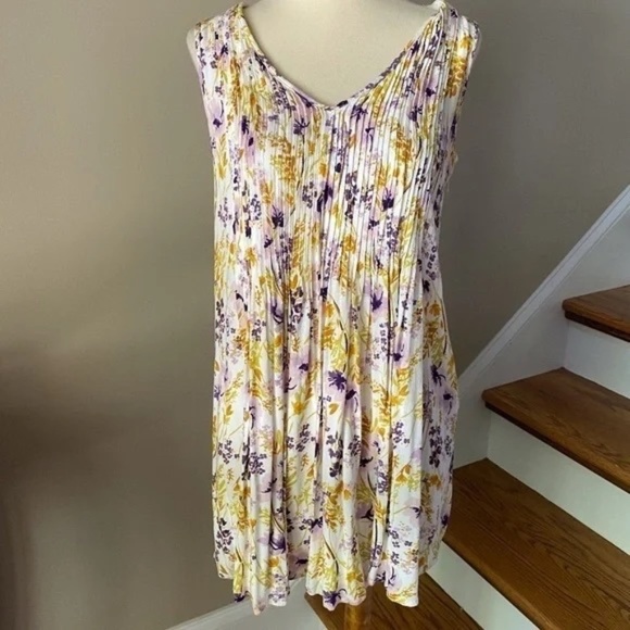Old Navy Pleated Floral Tank Dress XS - Picture 7 of 7